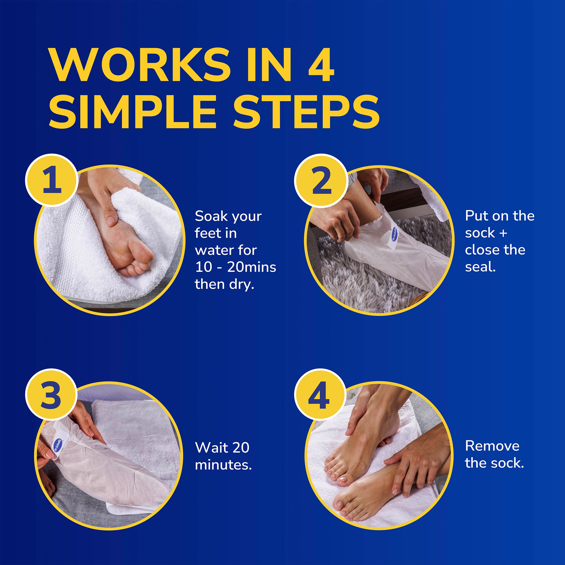 Dr. Scholl’s™ Intensely Moisturising Foot Mask (Macadamia)