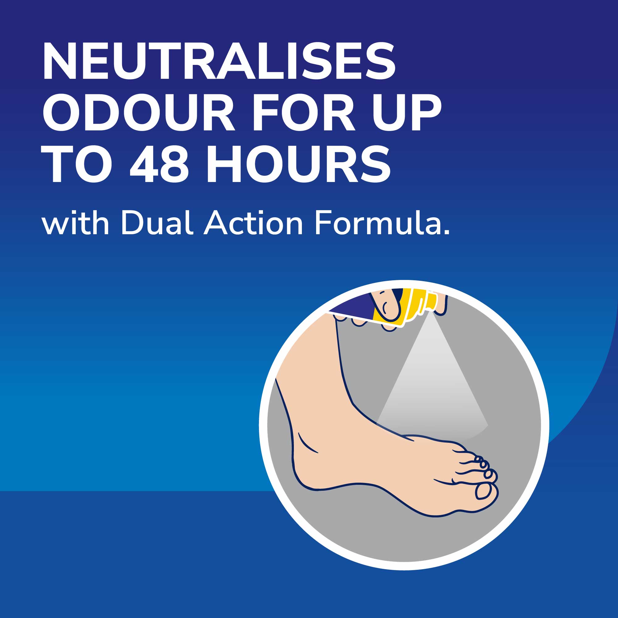 Dr. Scholl’s™ Foot Antiperspirant Spray with Sweat Protection – 48H Odour Protection (150ml)