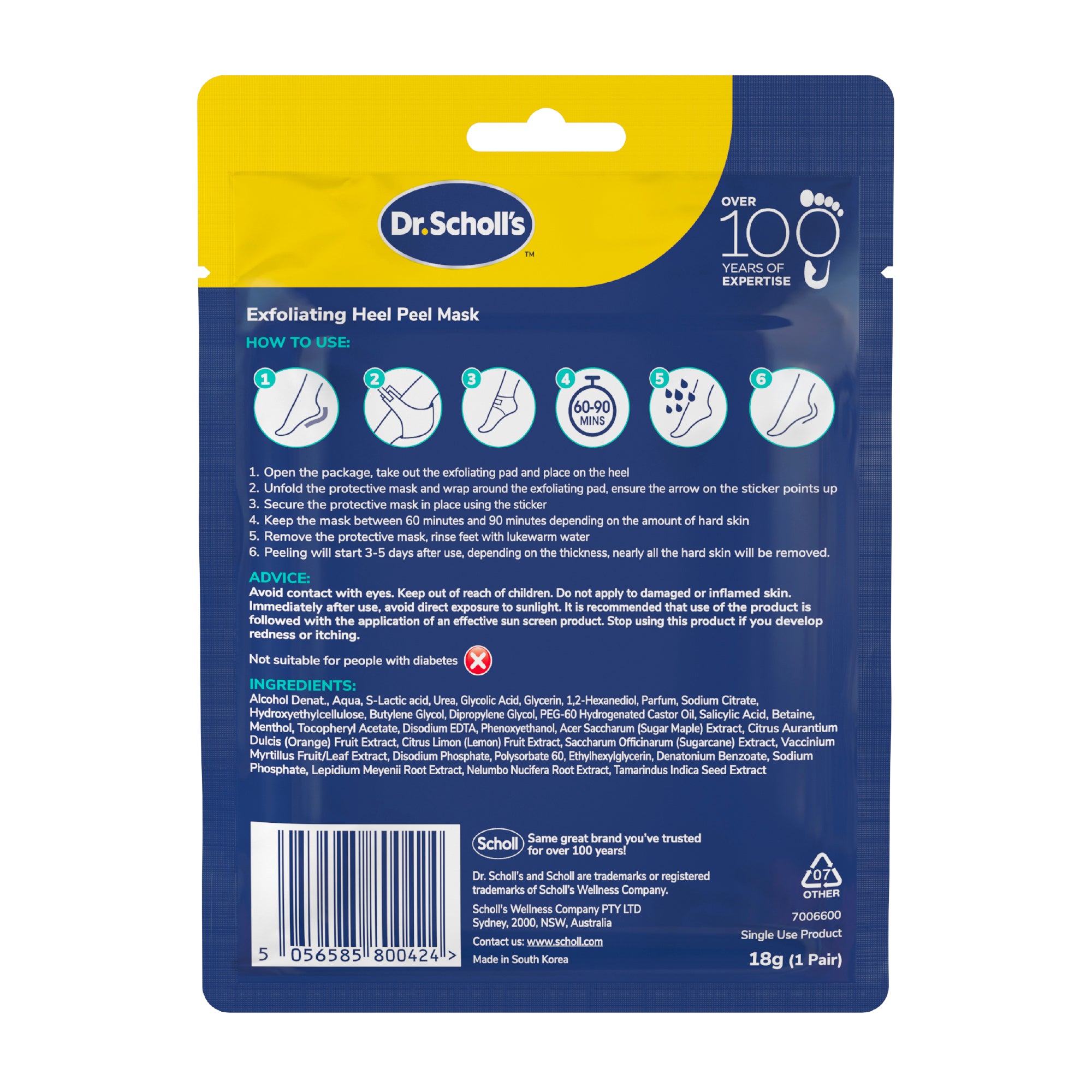 Dr. Scholl’s™ Exfoliating Heel Peel Mask