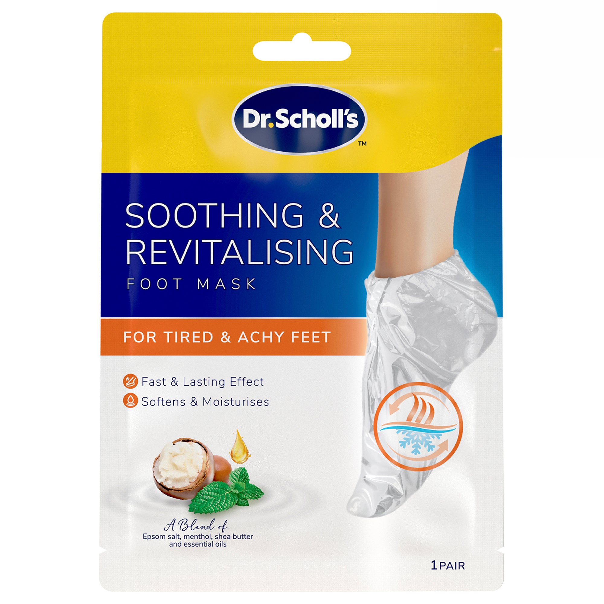 Dr. Scholl’s™ Soothing & Revitalising Foot Mask for Tired, Achy Feet