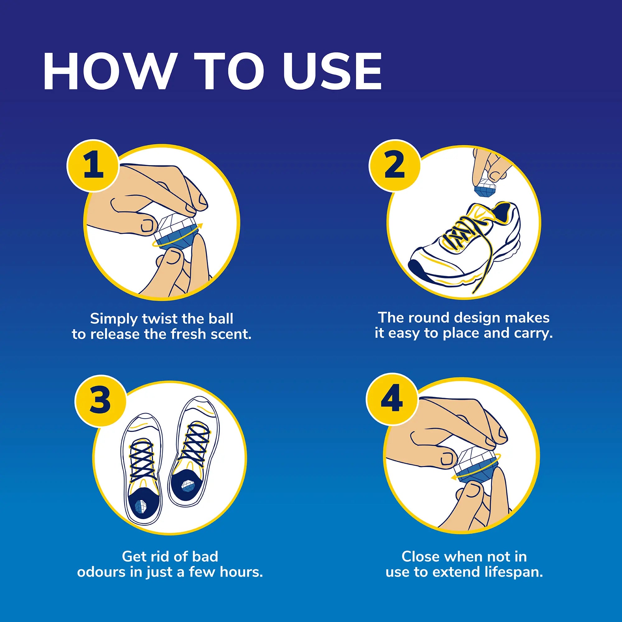 Dr. Scholl’s™  Shoe Deodoriser Balls