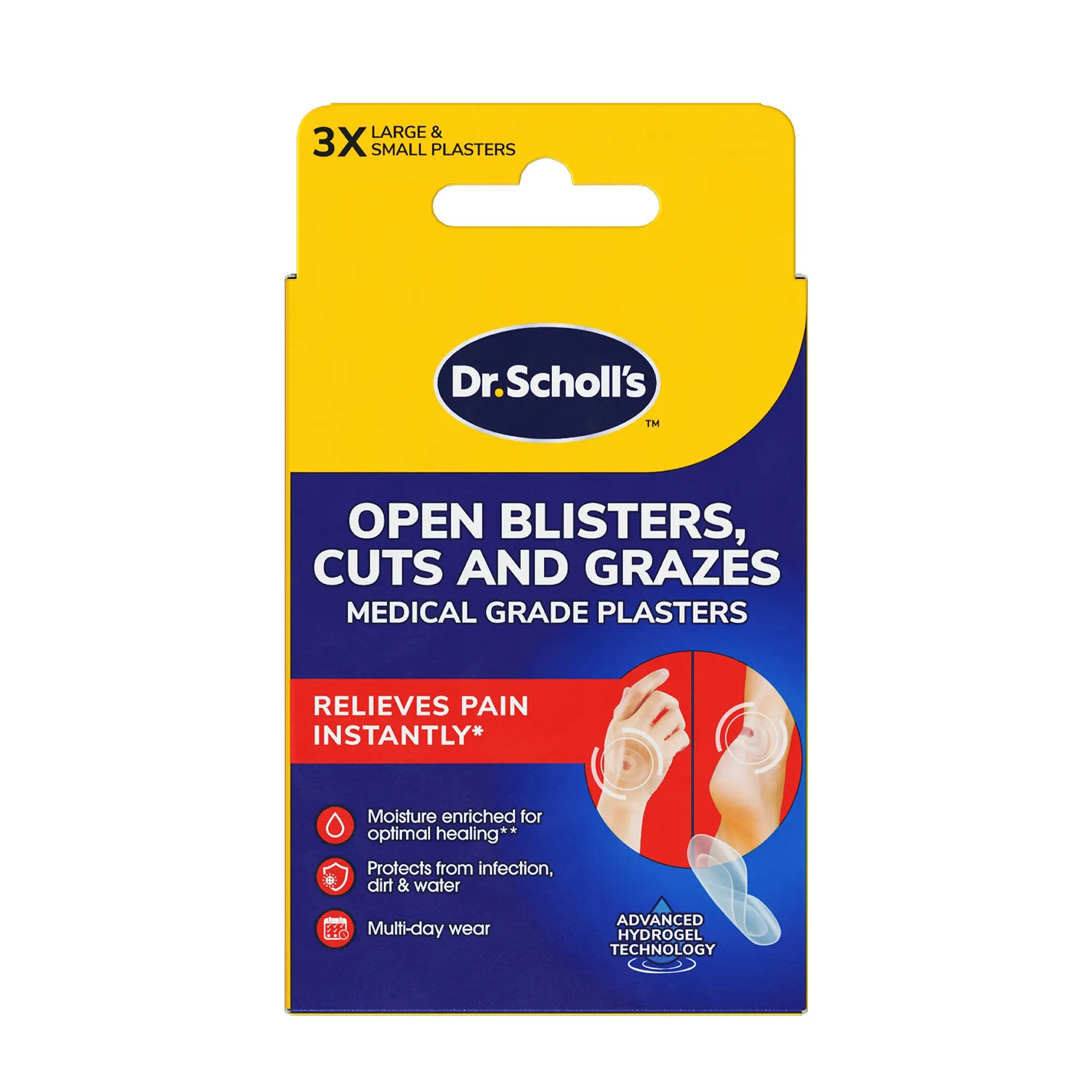 Dr. Scholl’s™ Open Blisters, Cuts and Grazes Medical Grade Blister Plasters