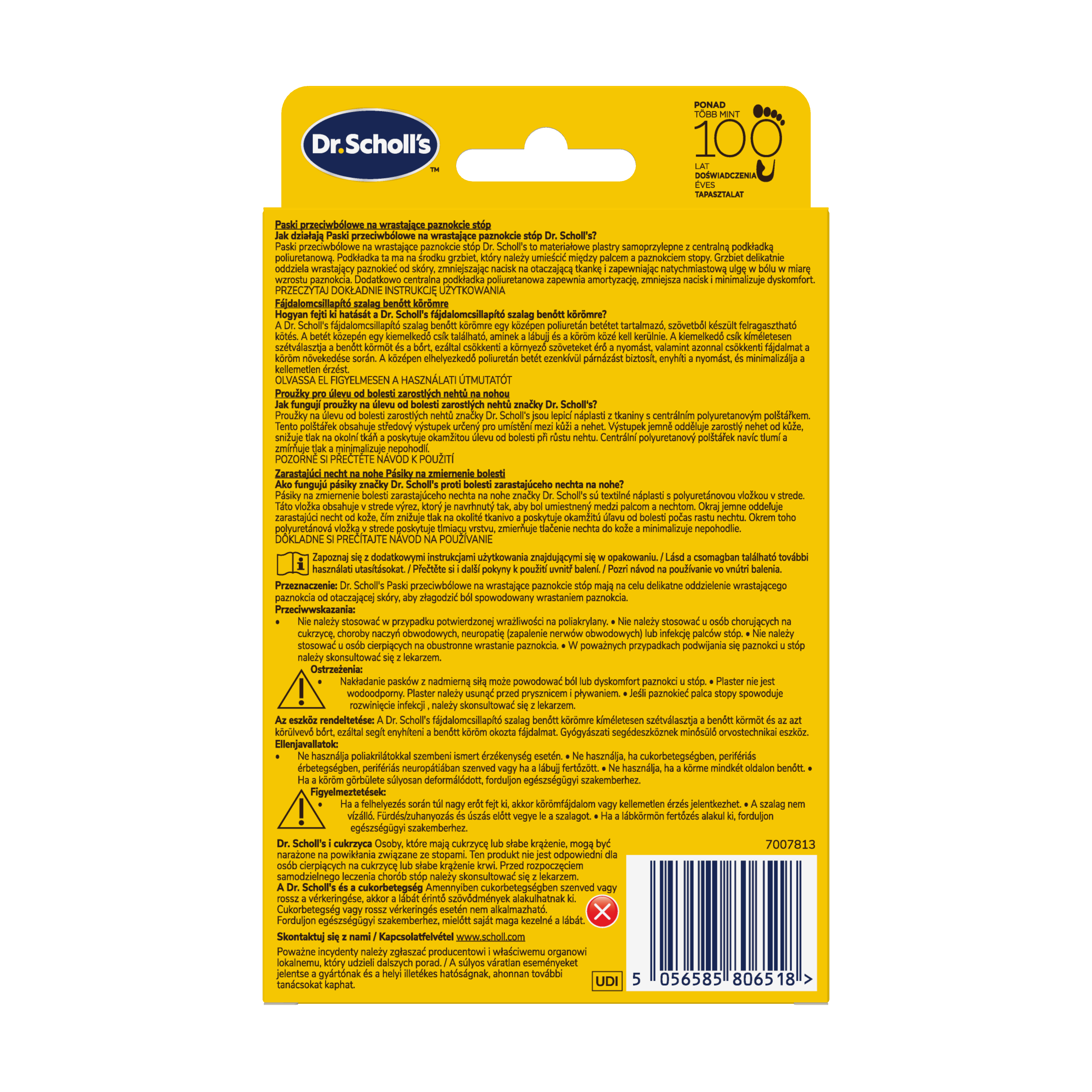 Dr. Scholl's™ Ingrown Toenail Pain Relief Strips – (Pack of 6)
