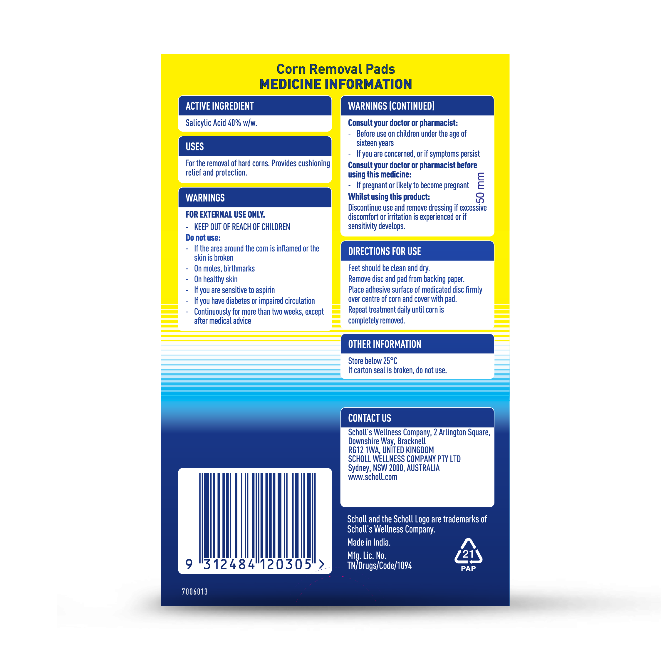 Scholl Corn Removal Pads