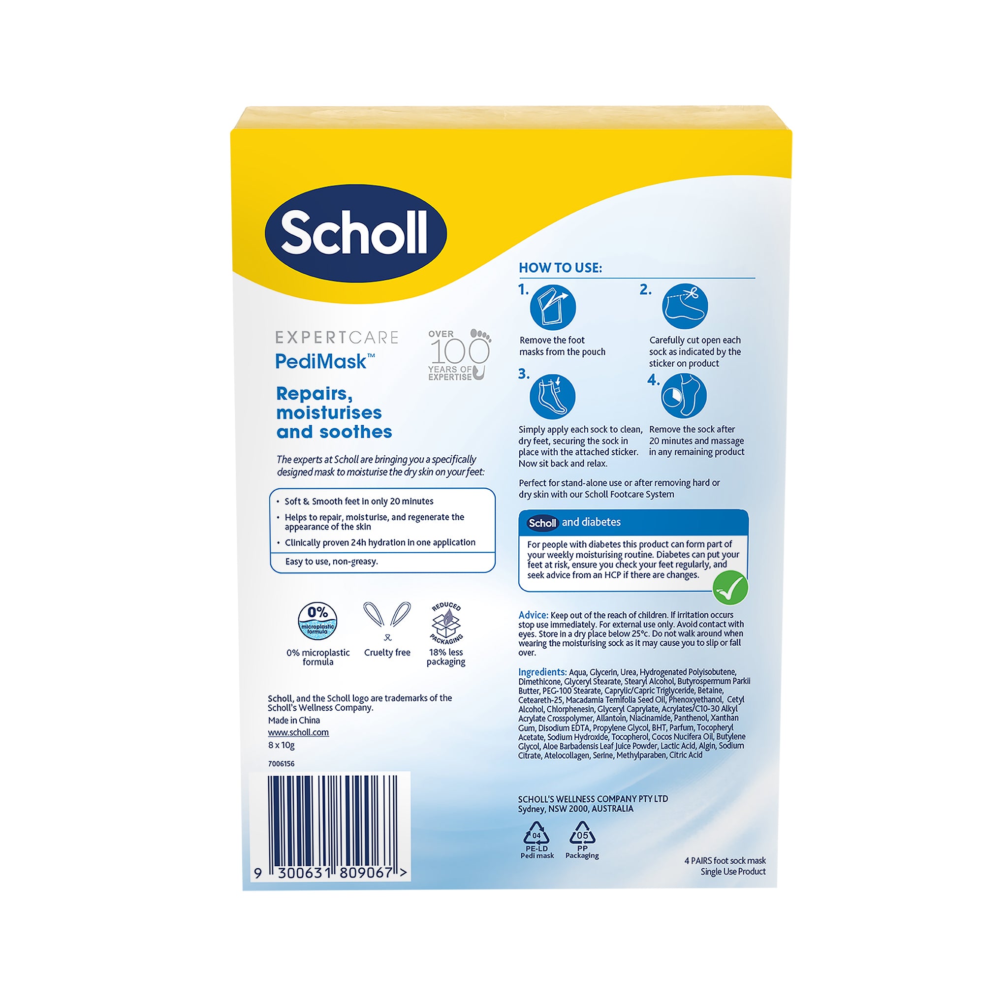 Scholl ExpertCare PediMask™ Macadamia Multipack