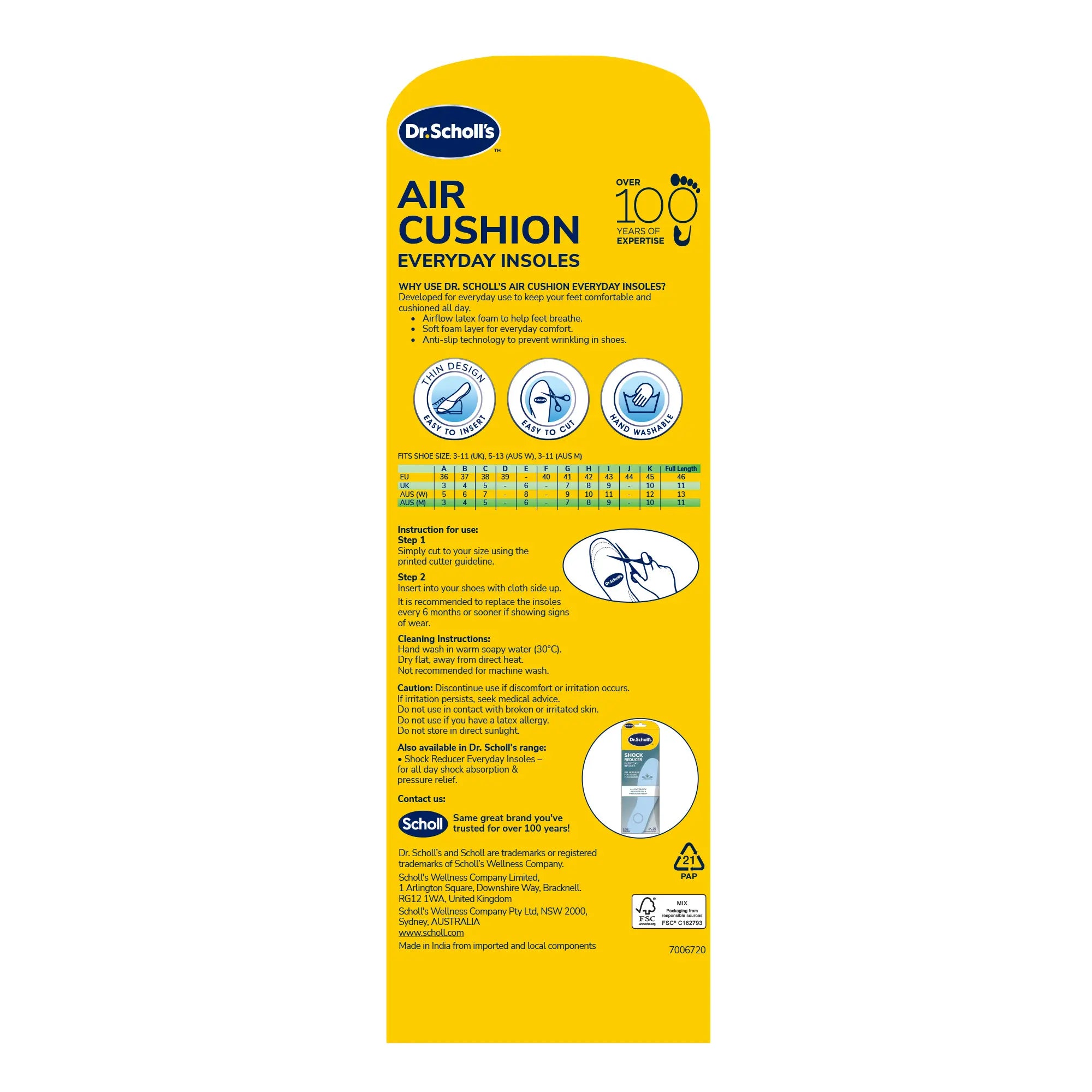 Dr. Scholl’s™ Air Cushion Everyday Insole