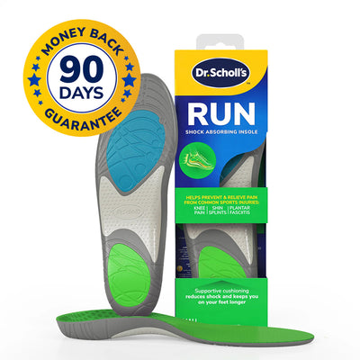 Dr. Scholl’s™ Run Shock Absorbing Insoles, AUS Shoe Size 5-9