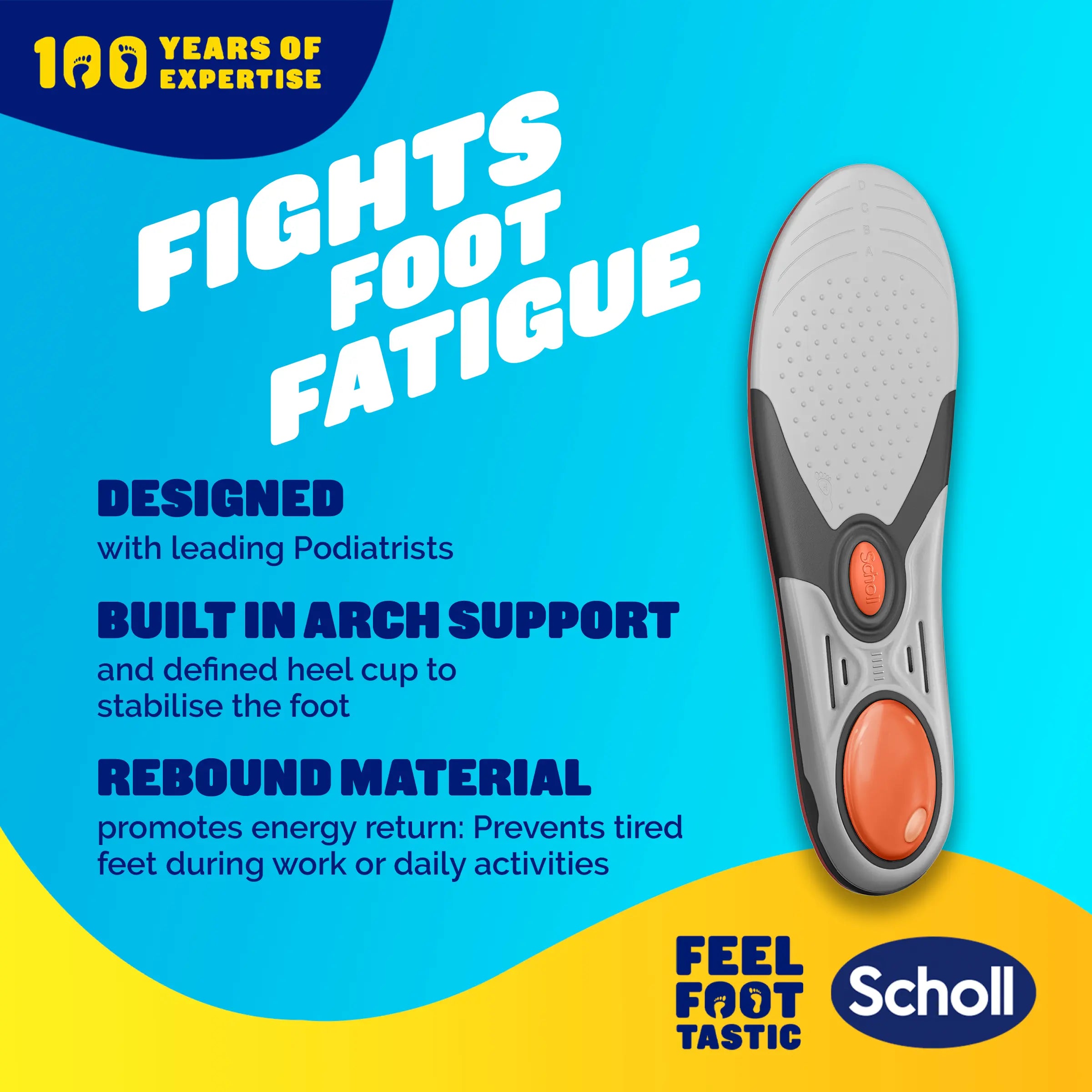Scholl LiquiFlex™ Extra Support Insole (Large)