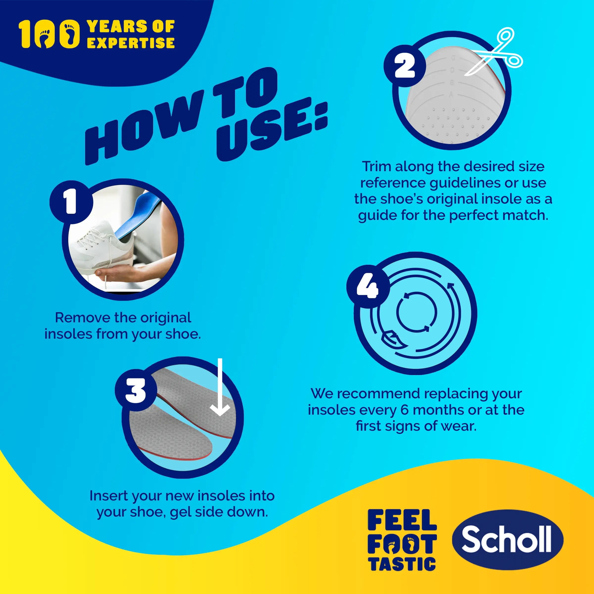 Scholl LiquiFlex™ Extra Support Insole (Large)