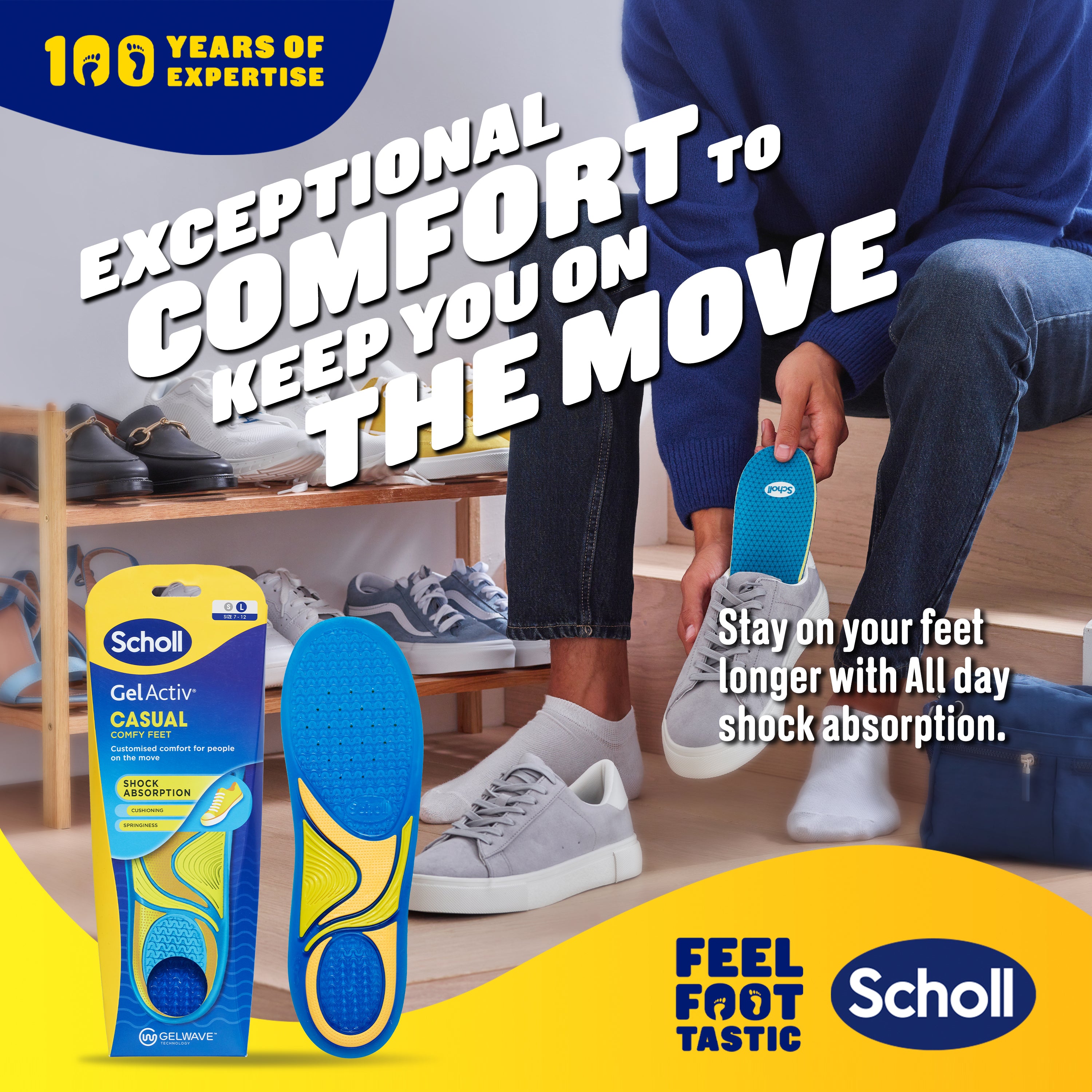 Scholl GelActiv® Casual Insoles (Large)