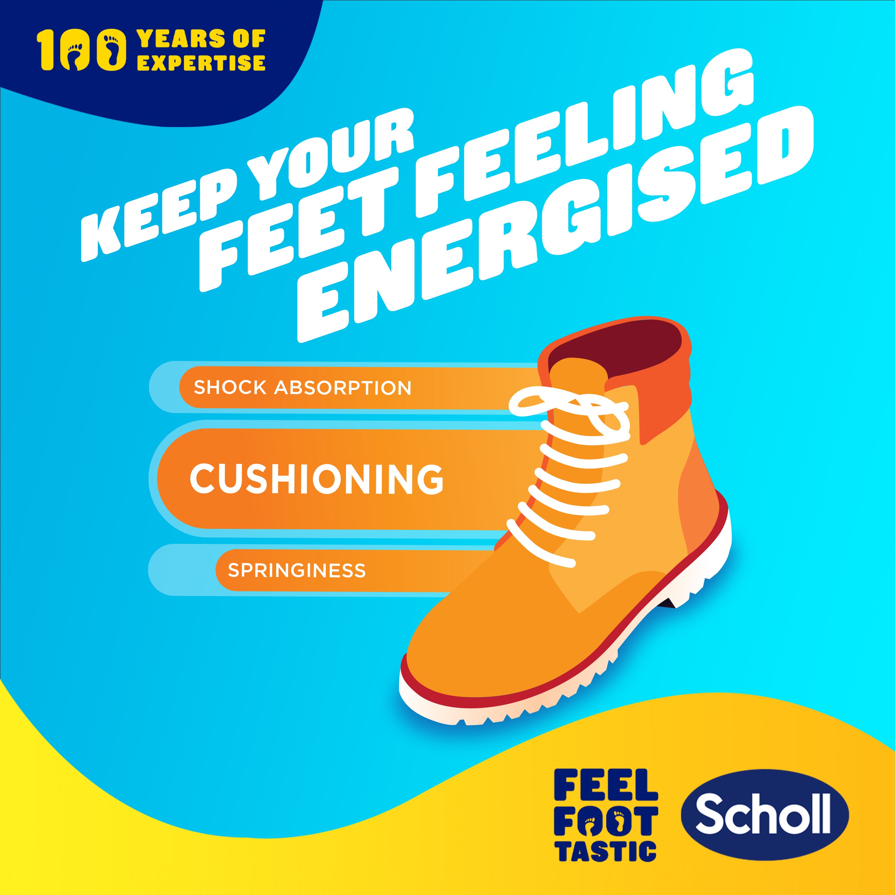 Scholl GelActiv® Work & Boots Insoles (Large)