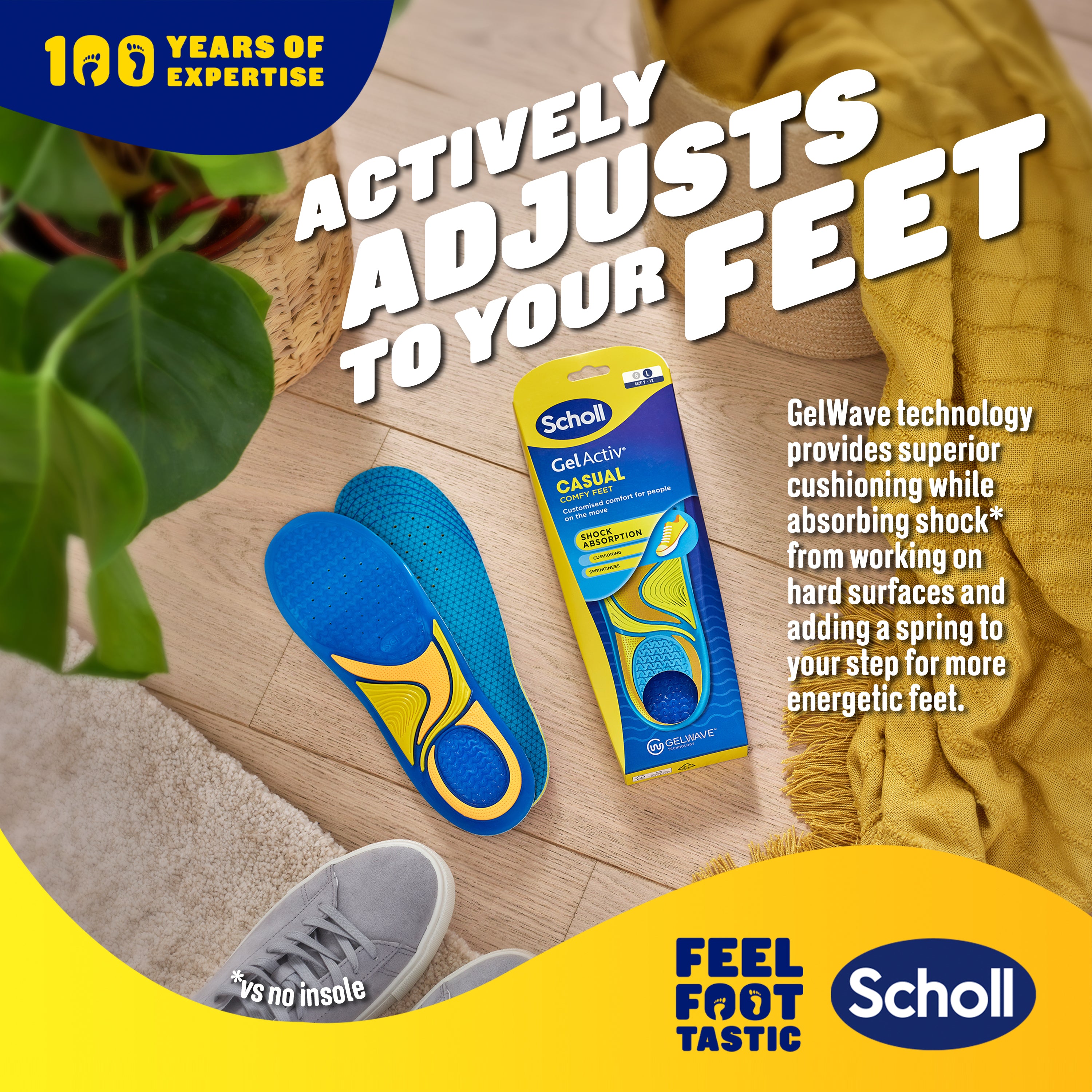 Scholl GelActiv® Casual Insoles (Large)