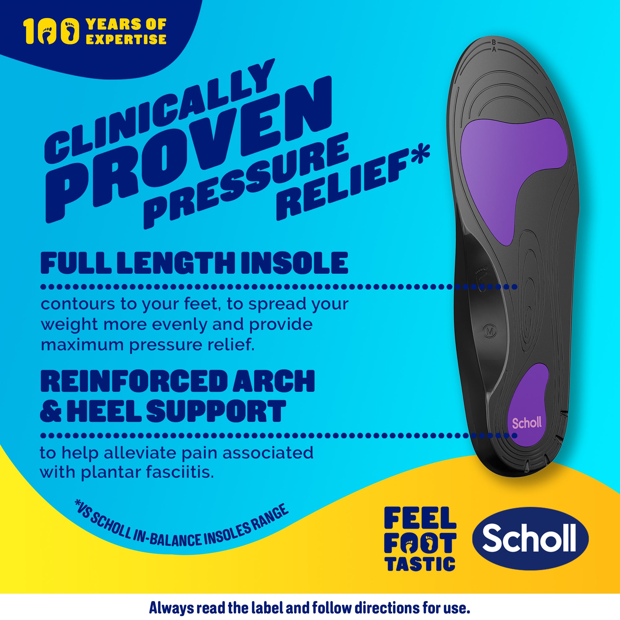Scholl In-Balance® Plantar Fasciitis Pain Relief Orthotic