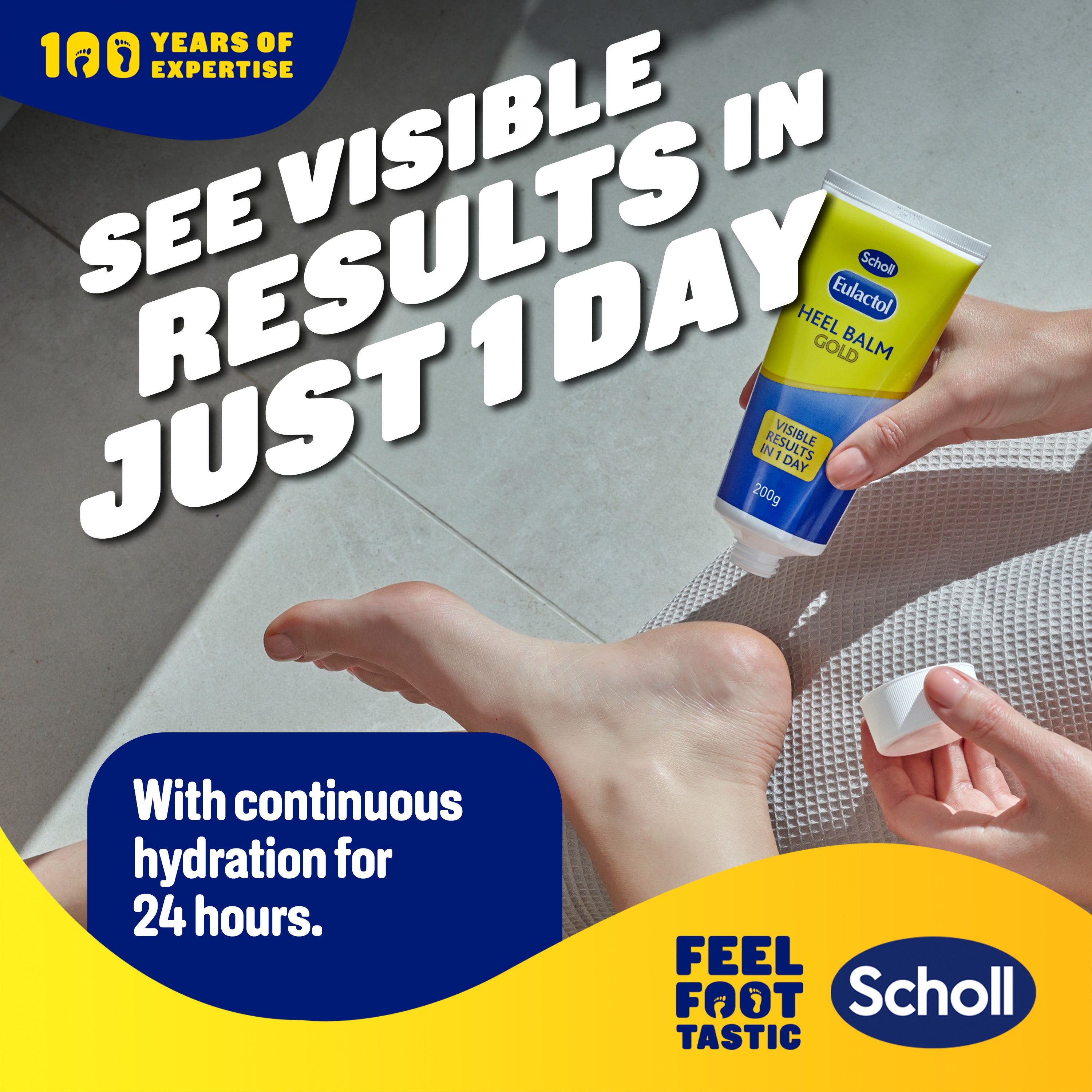 Scholl Eulactol Heel Balm Gold 200g