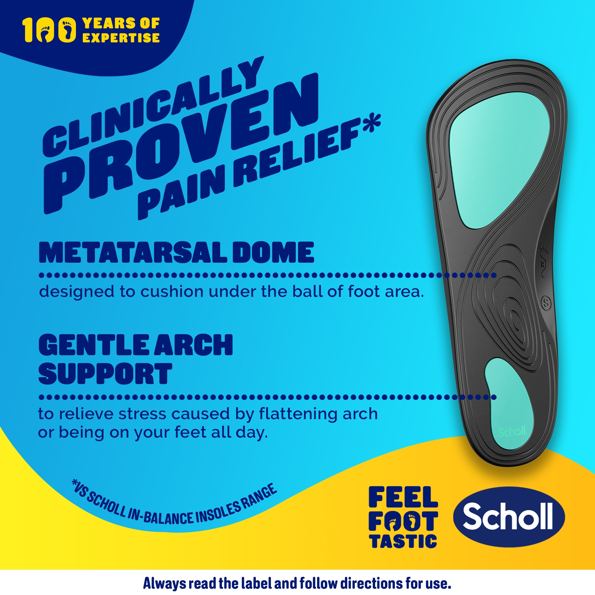 Scholl In-Balance® Arch Pain Relief Orthotic