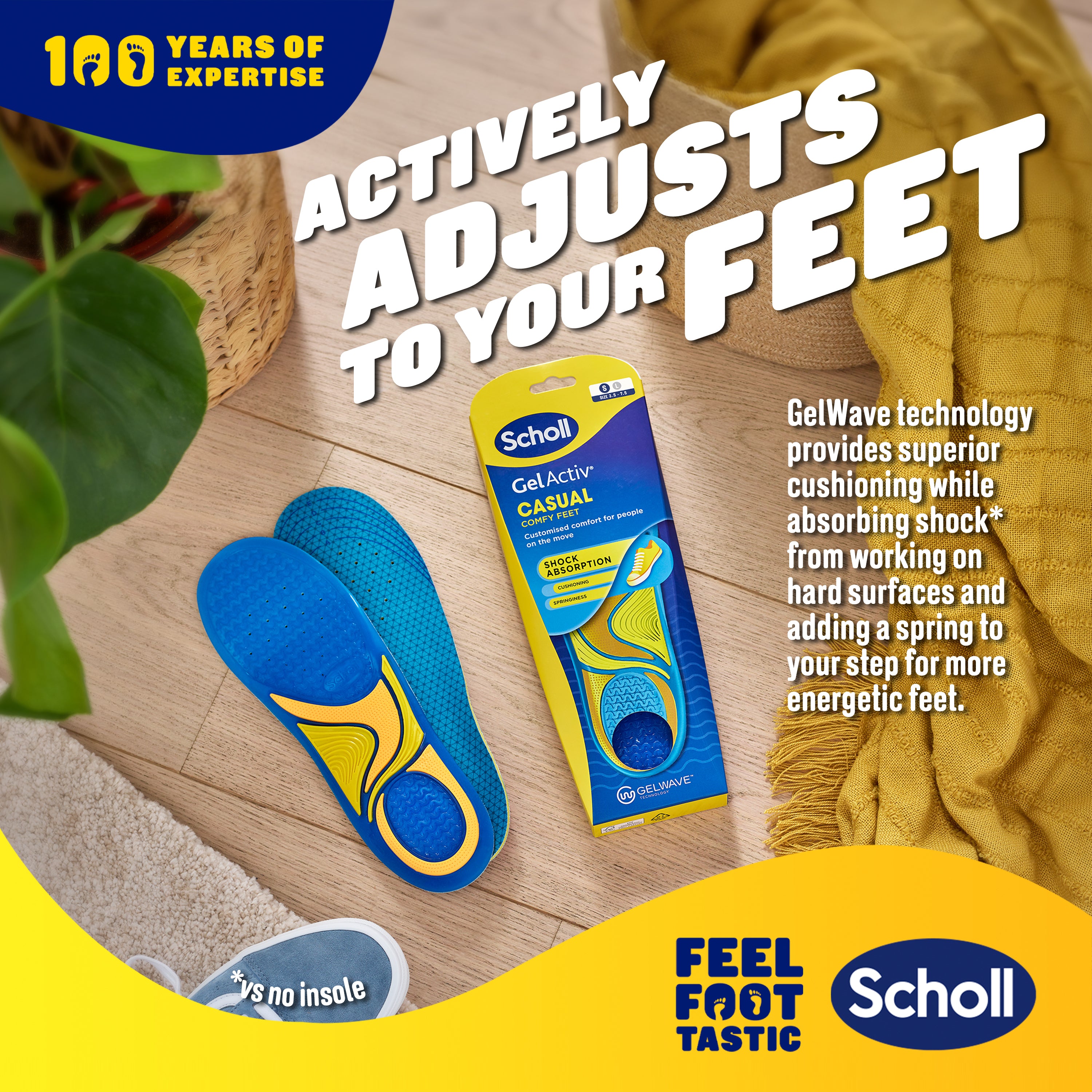 Scholl GelActiv® Casual Insoles (Small)