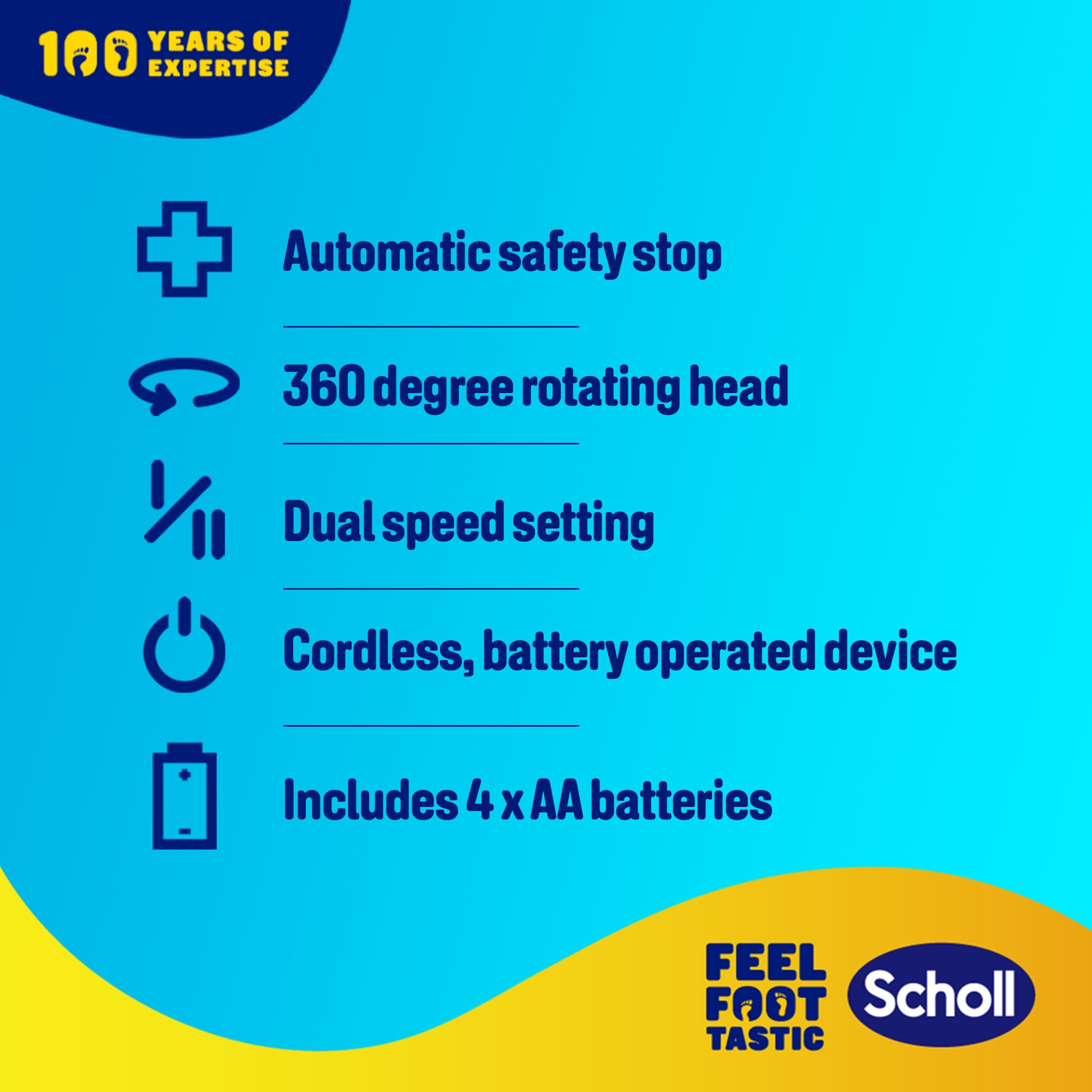 Scholl ExpertCare File and Smooth 2-in-1 Electronic Foot File System