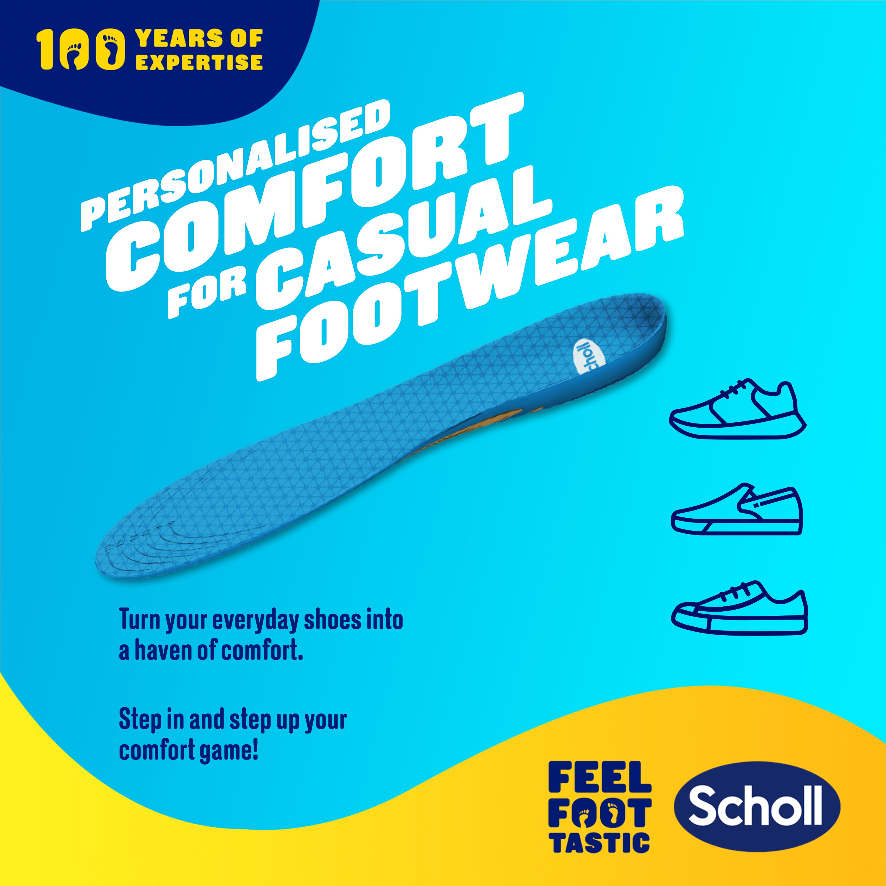 Scholl GelActiv® Casual Insoles (Small)