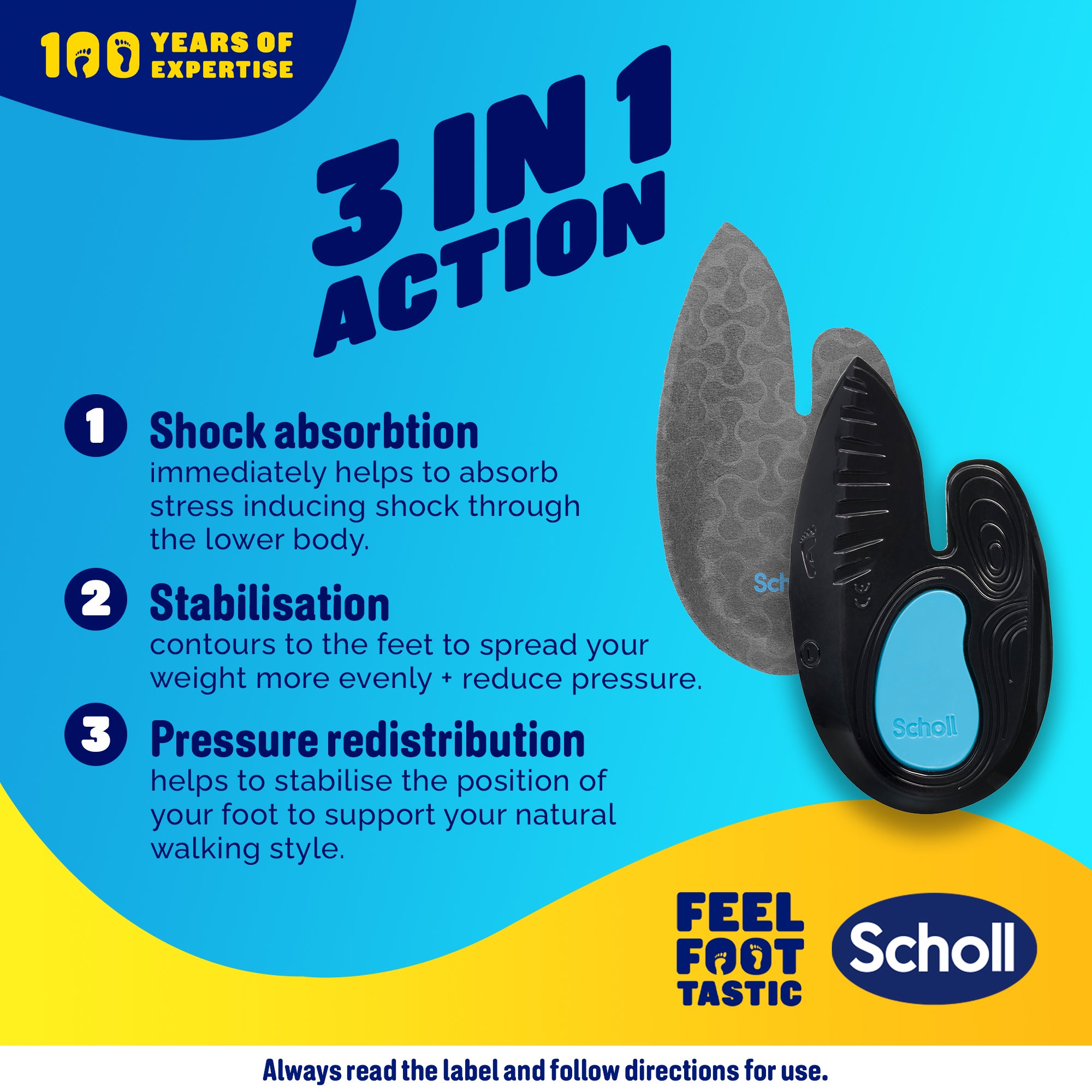 Scholl In-Balance® Heel Pain Relief Orthotic
