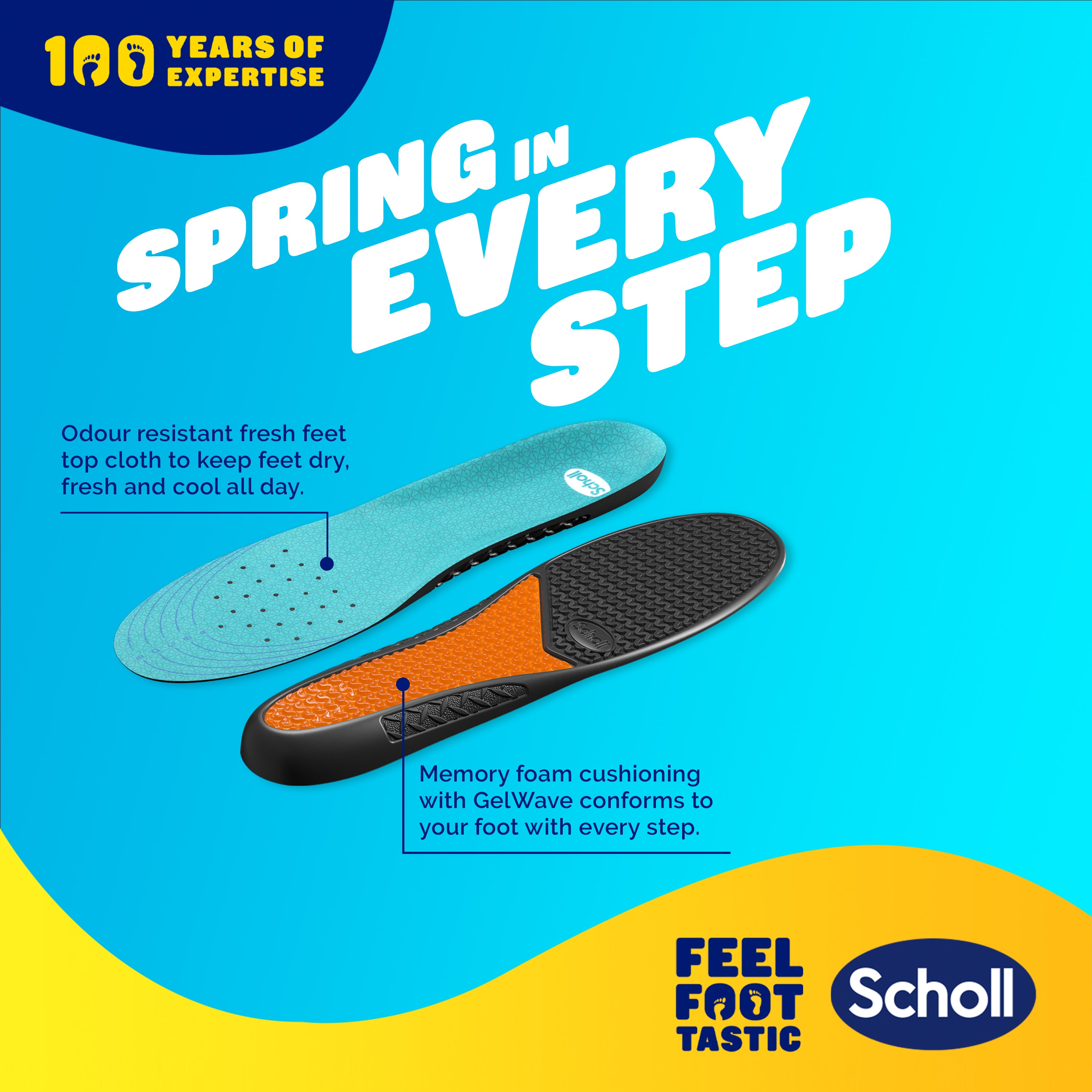 Scholl GelActiv® Work & Boots Insoles (Small)