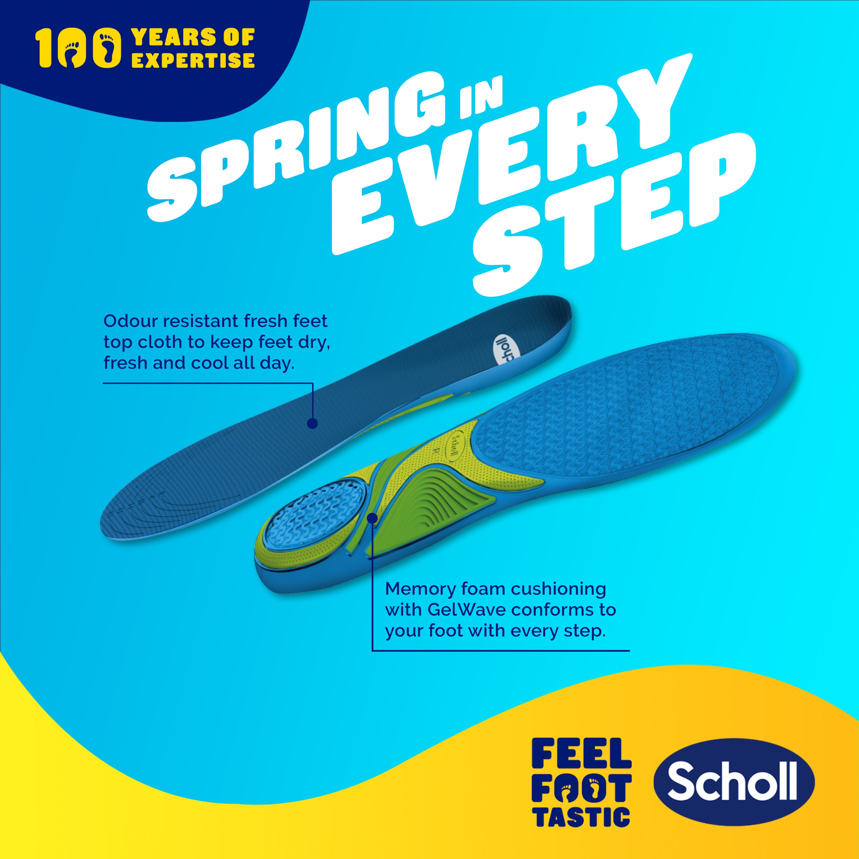 Scholl GelActiv® Sport Insoles (Small)