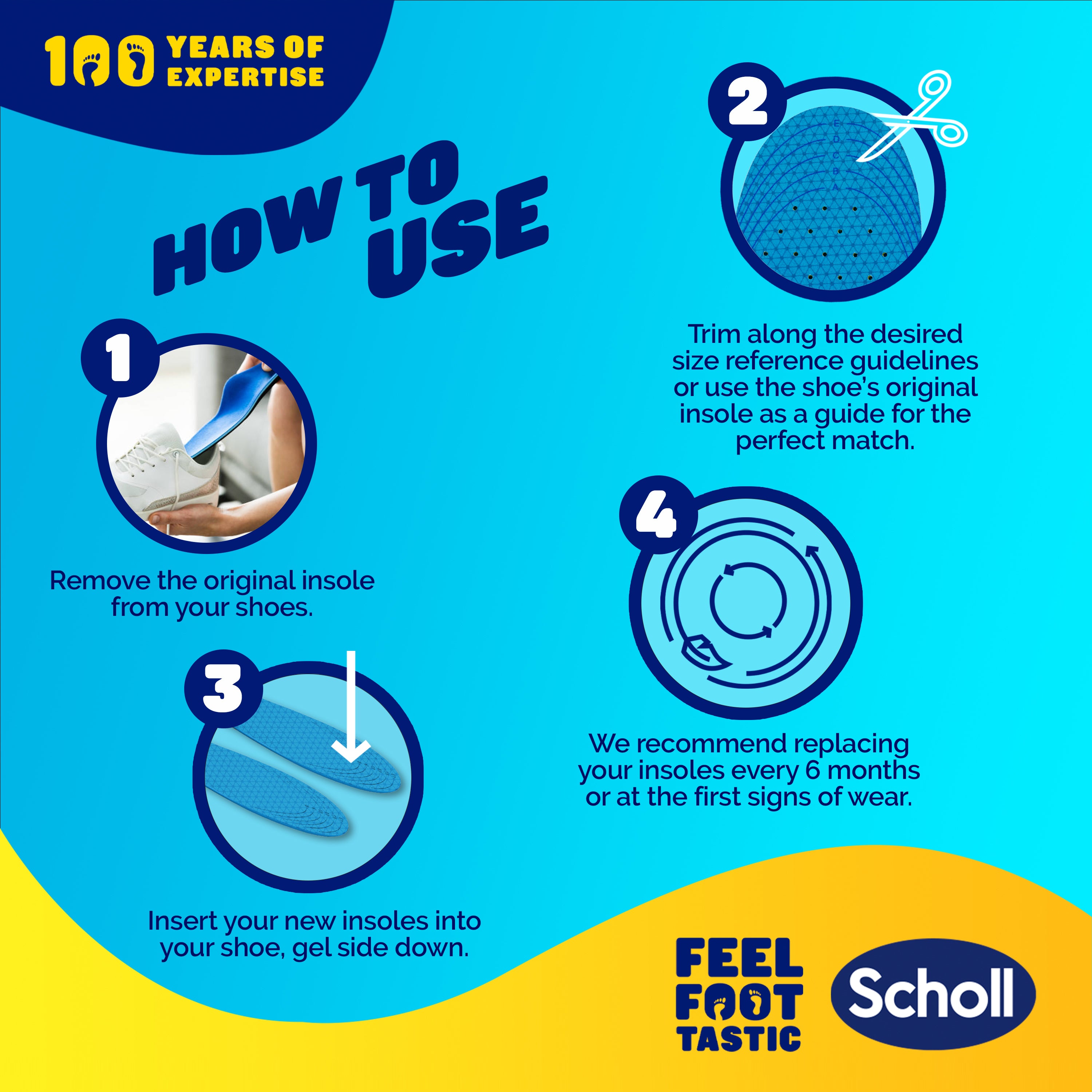 Scholl GelActiv® Casual Insoles (Large)