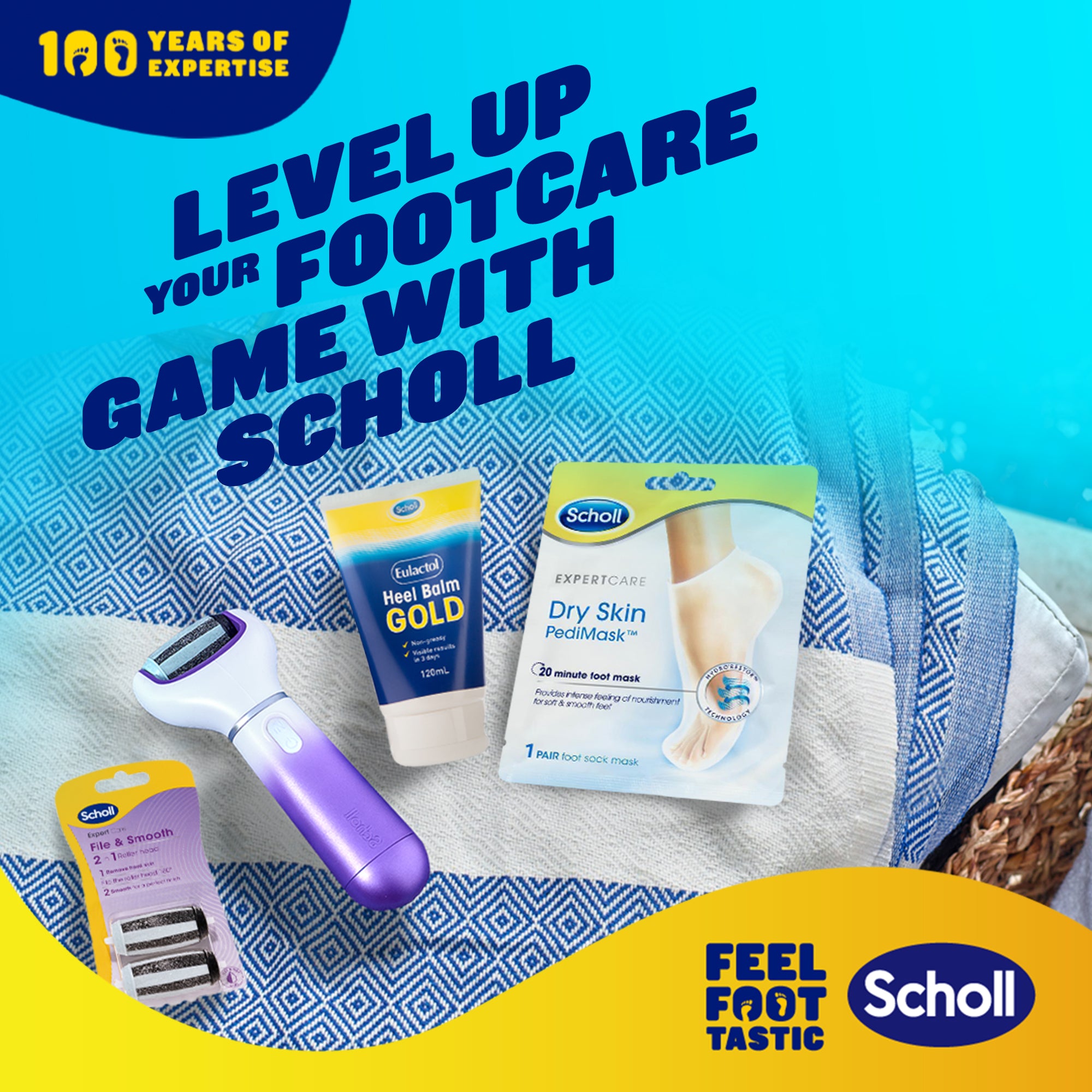Scholl ExpertCare File and Smooth 2-in-1 Electronic Foot File System
