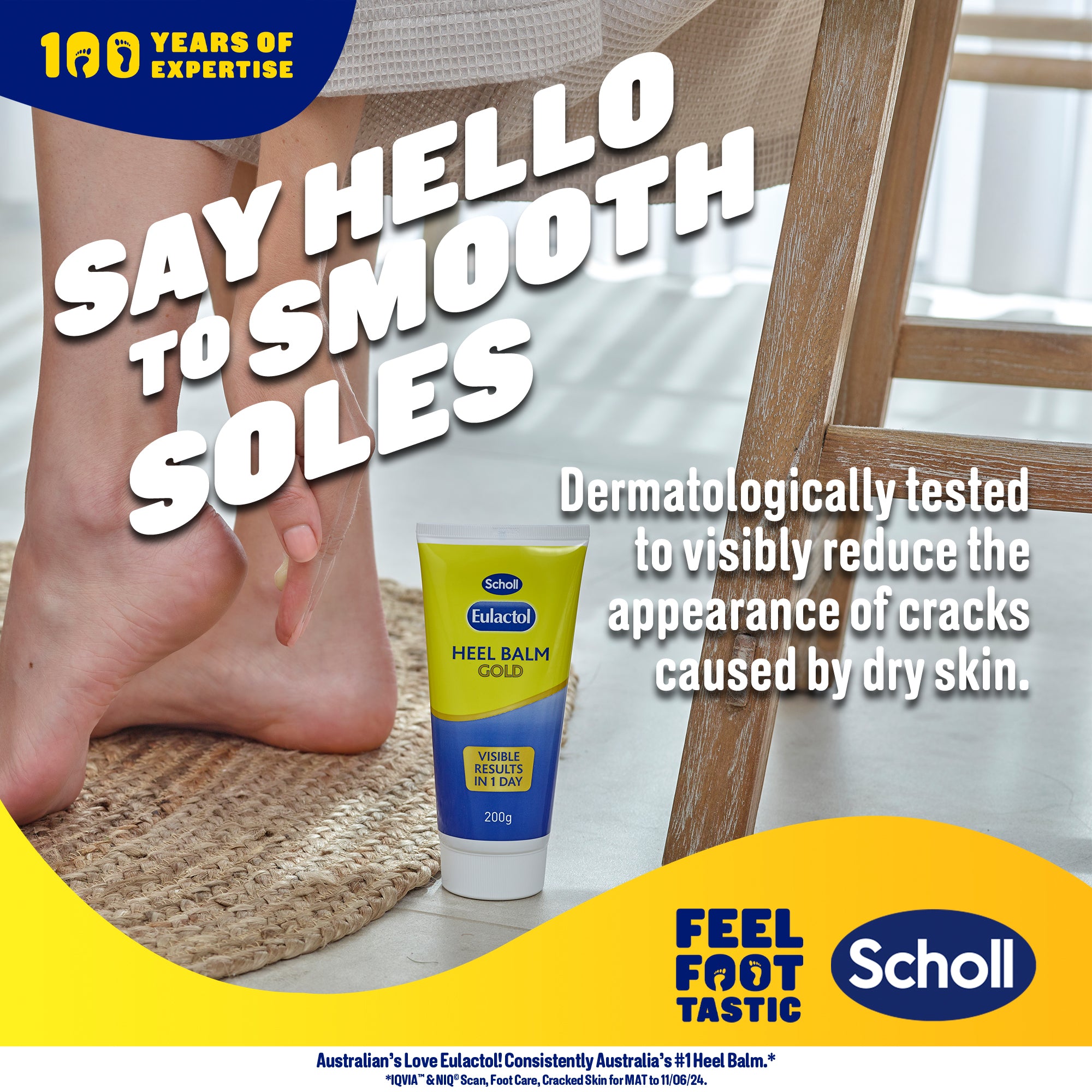 Scholl Eulactol Heel Balm Gold 200g