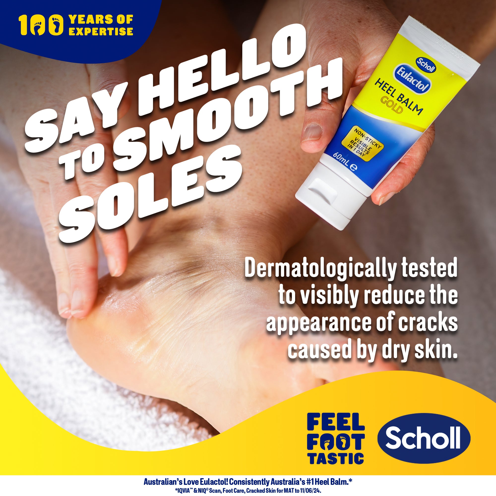 Scholl Eulactol Heel Balm Gold 120ml