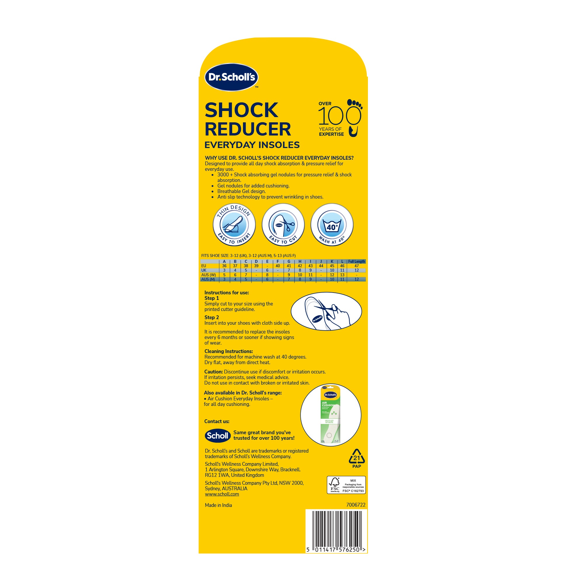 Dr. Scholl’s™ Shock Reducer Everyday Insole
