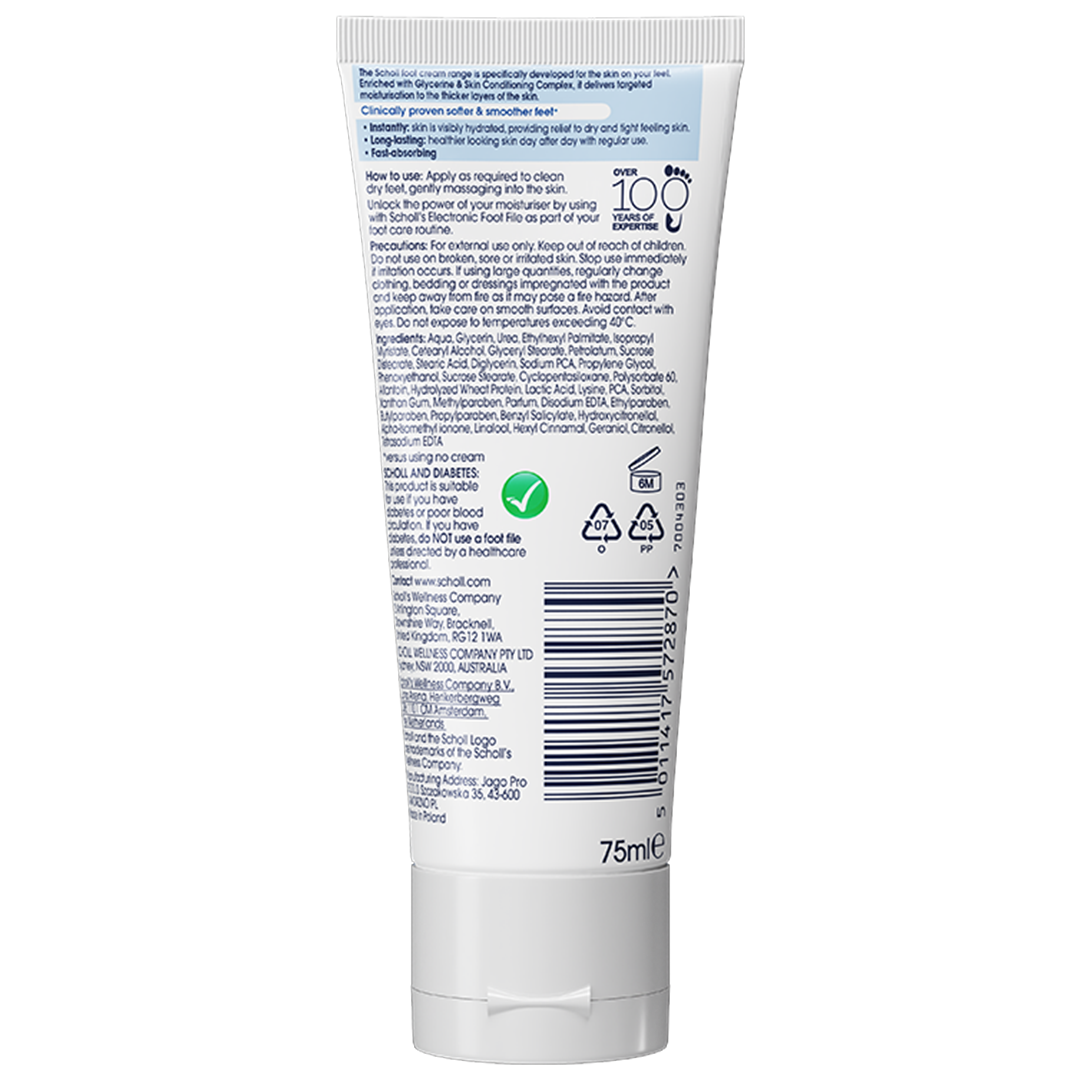 Scholl Hydration Boost for Dry Skin Foot Cream, 75ml